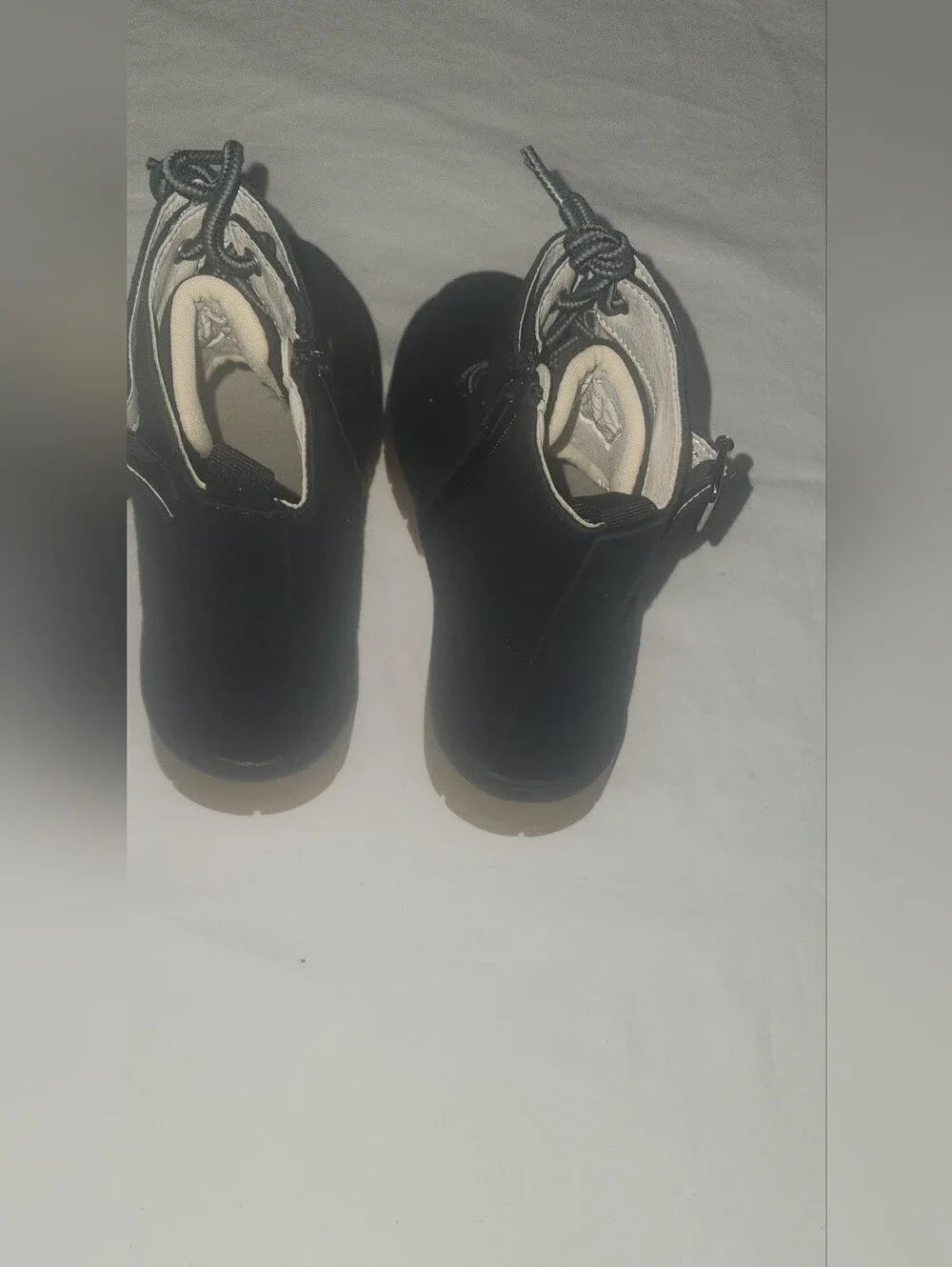 Dream Pairs Black Lace-Up Faux Suede Ankle Boots Toddler Girls Size 13